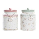 Blik DKD Home Decor Grn Pink Skrm 15,5 x 15,5 x 21 cm (2 enheder) #1