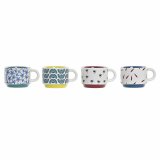 Dele kaffekopst DKD Home Decor Gul Bl Multifarvet Turkisbl Rdbrun Metal Stentj 150 ml #1