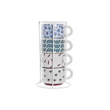Dele kaffekopst DKD Home Decor Gul Bl Multifarvet Turkisbl Rdbrun Metal Stentj 150 ml #10