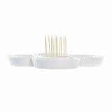Snack bakke DKD Home Decor Multifarvet Natur Bambus Stentj Tropisk 22 x 22 x 7 cm #7
