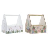 Flaskereol DKD Home Decor Multifarvet Tr MDF 24 x 16,5 x 25 cm (2 enheder) #1