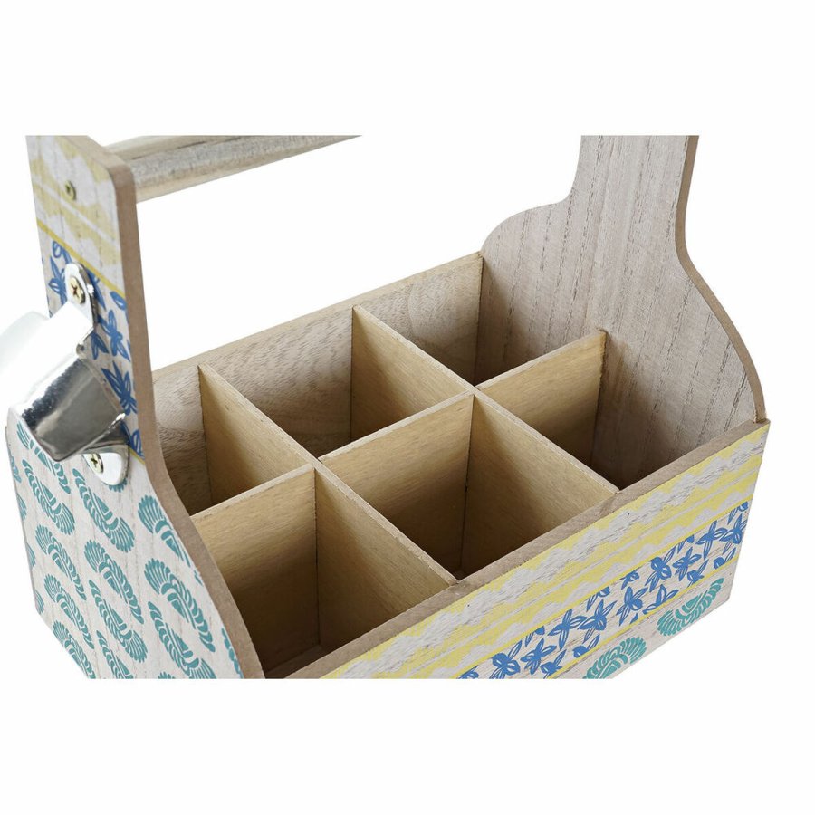 Flaskereol DKD Home Decor 27 x 16,5 x 25 cm Bl Turkisbl Tr MDF (2 enheder) #7
