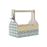 Flaskereol DKD Home Decor 27 x 16,5 x 25 cm Bl Turkisbl Tr MDF (2 enheder) #1