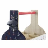 Flaskereol DKD Home Decor Multifarvet Tr MDF 27 x 16,5 x 25,5 cm (2 enheder) #7