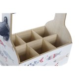 Flaskereol DKD Home Decor Multifarvet Tr MDF 27 x 16,5 x 25,5 cm (2 enheder) #4