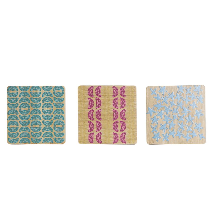 Varmebrikker DKD Home Decor Africa Bambus Kolonistil Afrikansk mand (6 pcs) #10