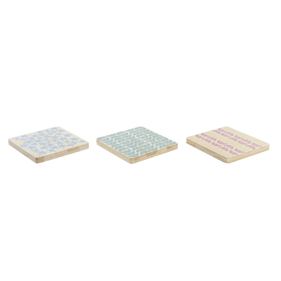 Varmebrikker DKD Home Decor Africa Bambus Kolonistil Afrikansk mand (6 pcs) #7