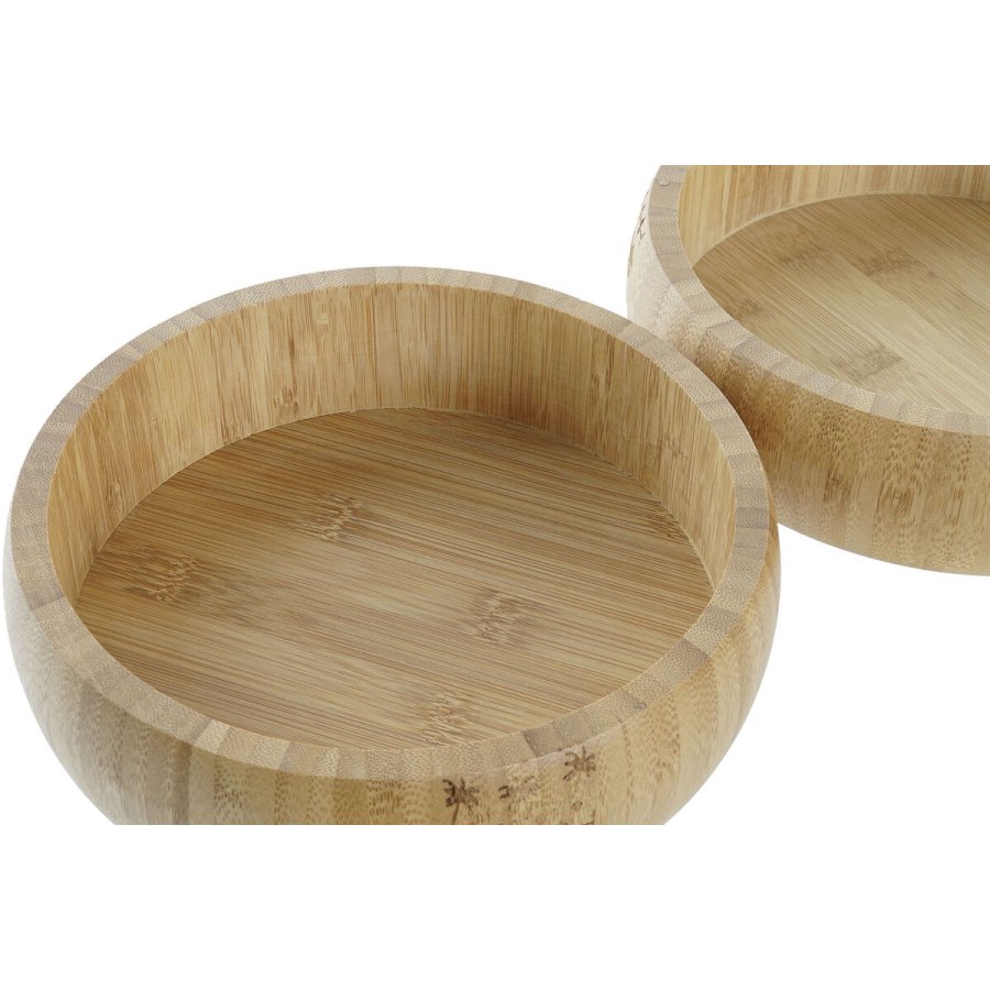 Salatskl DKD Home Decor Natur Bambus 20 x 20 x 5 cm #7