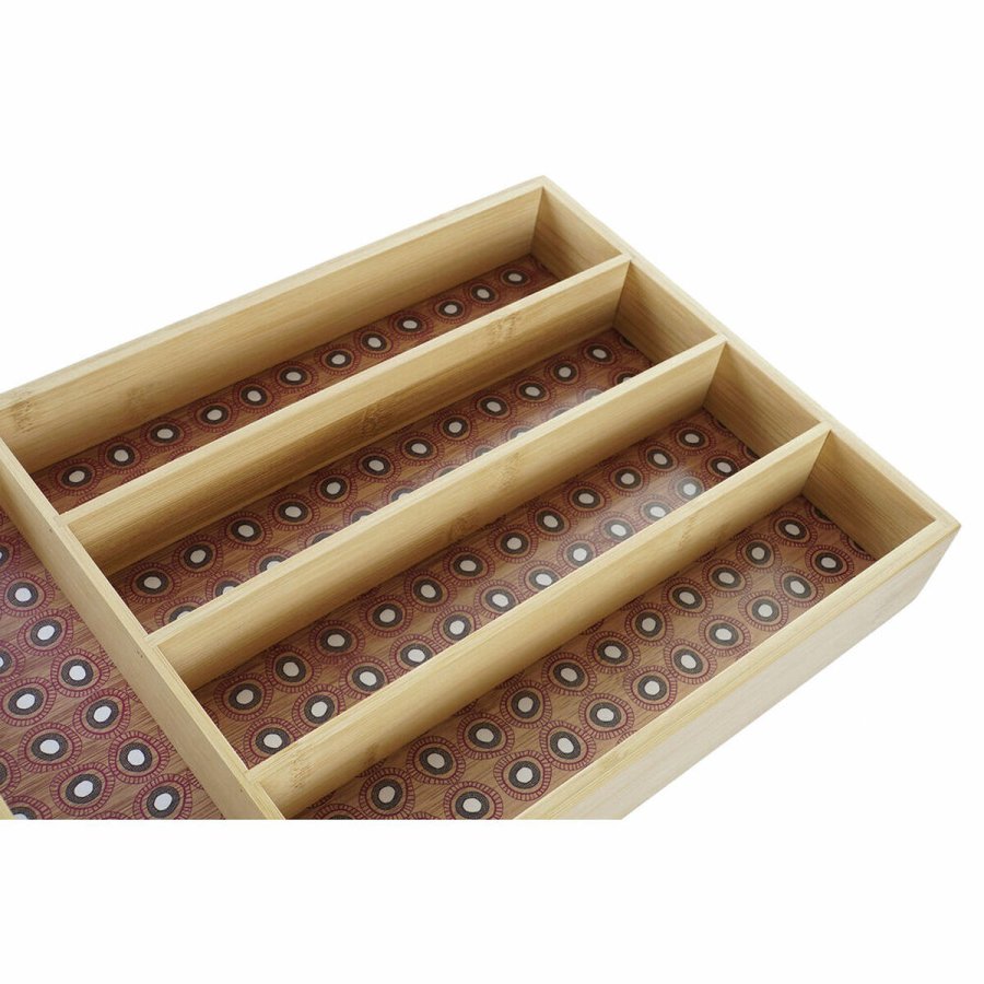 Bestikholder DKD Home Decor Bambus Kolonistil Afrikansk mand 25,5 x 35,5 x 5 cm (2 enheder) #7