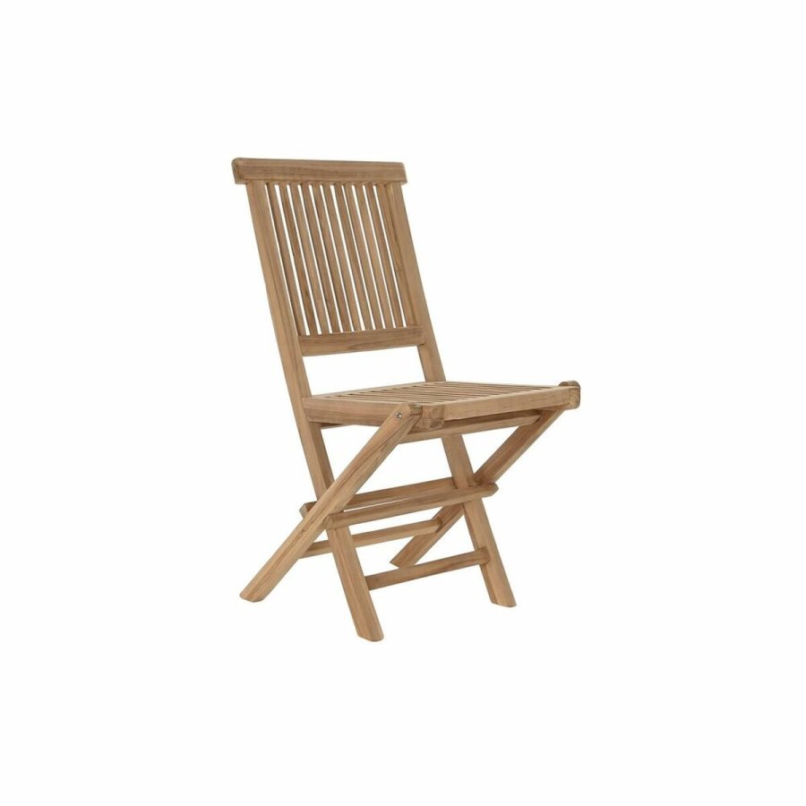 Vrtni stol DKD Home Decor Brun 57 x 47 x 90 cm Teak (57 x 47 x 90 cm) #1