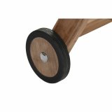 Lealnik DKD Home Decor Brun Med hjul Teak (200 x 65 x 36 cm) #7