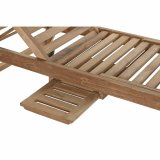 Lealnik DKD Home Decor Brun Med hjul Teak (200 x 65 x 36 cm) #6
