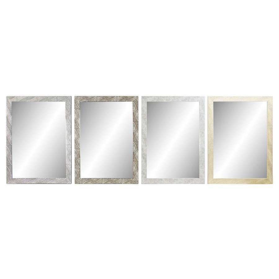 Vgspejl DKD Home Decor Tropisk Blad af en plante 70 x 2 x 97 cm (4 enheder) #1
