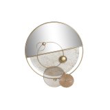 Vgspejl DKD Home Decor Hvid Gylden Moderne 65 x 7,6 x 76 cm #1