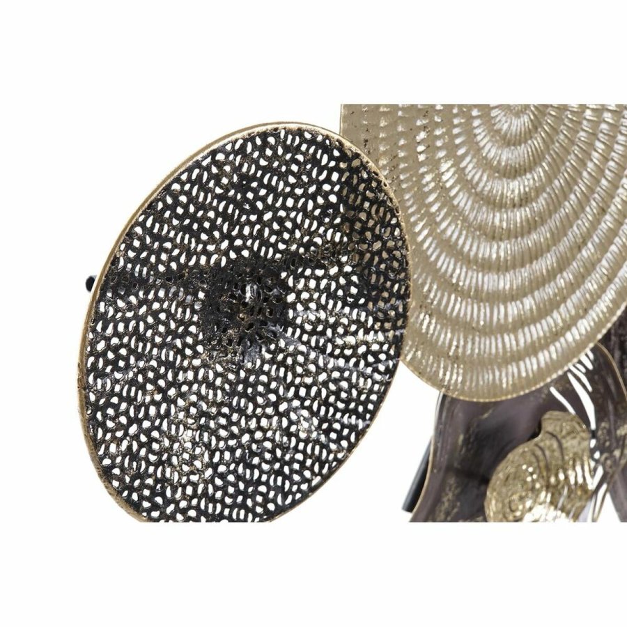 Vgur DKD Home Decor Gylden Metal Verdenskort (121 x 9,5 x 49,5 cm) #3