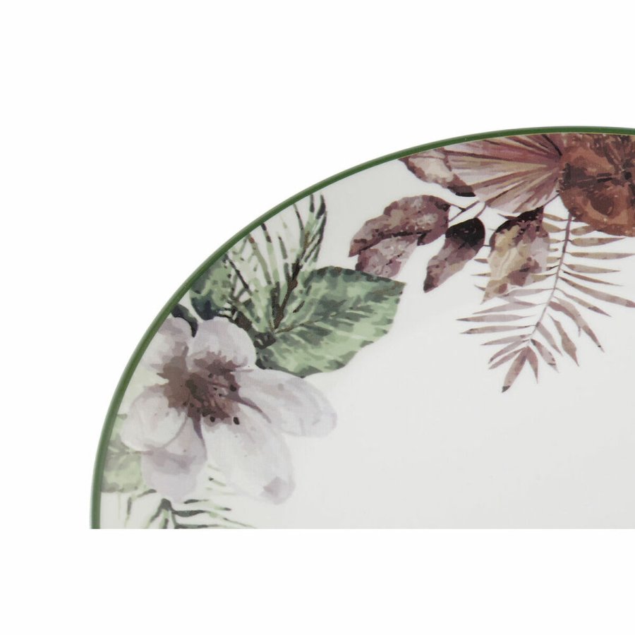 Plosek kronik DKD Home Decor Cvetlice Porceln (27 x 27 x 2 cm) #4