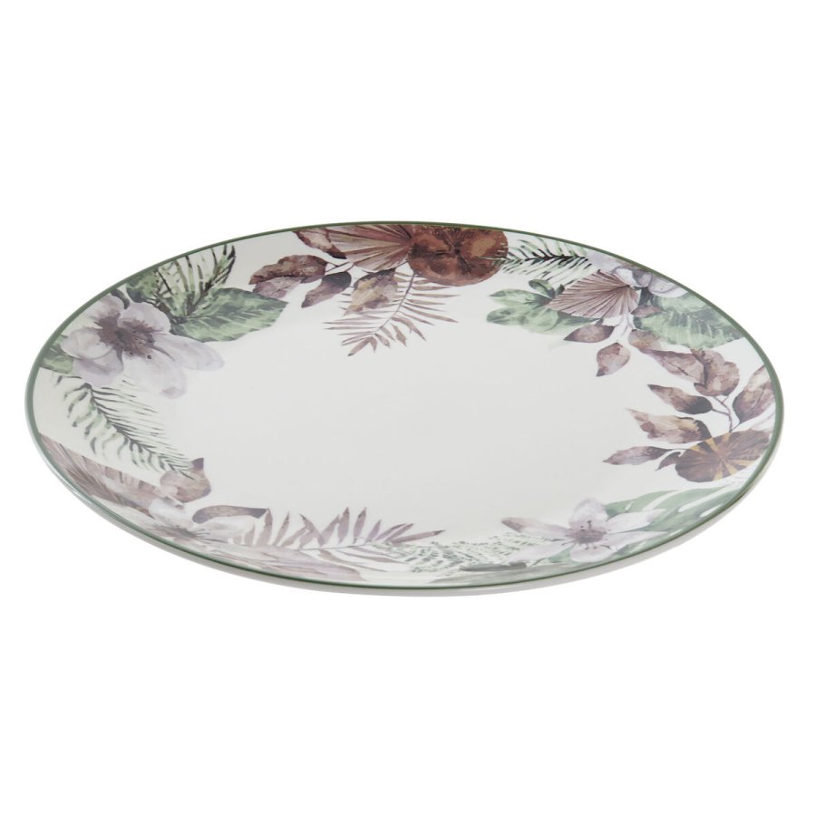 Plosek kronik DKD Home Decor Cvetlice Porceln (27 x 27 x 2 cm) #7