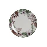 Plosek kronik DKD Home Decor Cvetlice Porceln (27 x 27 x 2 cm) #1