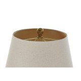 Gulvlampe DKD Home Decor Beige Gylden Metal Polyester (41 x 41 x 160 cm) #4