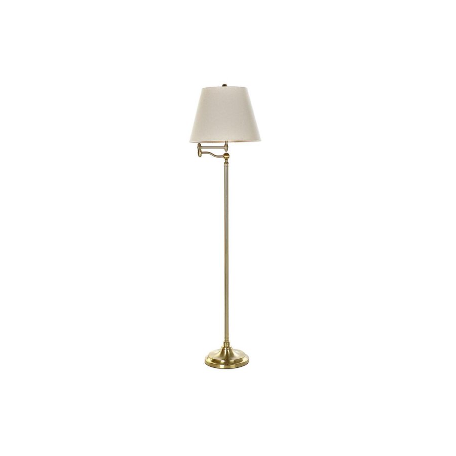 Gulvlampe DKD Home Decor Beige Gylden Metal Polyester (41 x 41 x 160 cm) #1