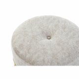 Fodsttte DKD Home Decor 51 x 51 x 44,5 cm Skum Beige Gylden Fljl Tr MDF Etnisk 40 % Metal #2