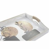 Bakkest DKD Home Decor Hvid Sort Gylden Tr MDF 40 x 30 x 6 cm (2 enheder) #4