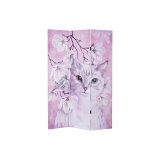 Sammenfoldelig skrm DKD Home Decor Kat Lrred 120 x 2,5 x 180 cm Fyrretr #1