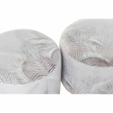 Fodsttte DKD Home Decor Gr PU Fyrretr Tropisk (30 x 30 x 30 cm) (2 enheder) (30 x 30 x 32 cm) #2
