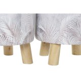 Fodsttte DKD Home Decor Gr PU Fyrretr Tropisk (30 x 30 x 30 cm) (2 enheder) (30 x 30 x 32 cm) #3