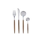 Bestik DKD Home Decor Slvfarvet Natur Rustfrit stl (3 x 2 x 21 cm) #1