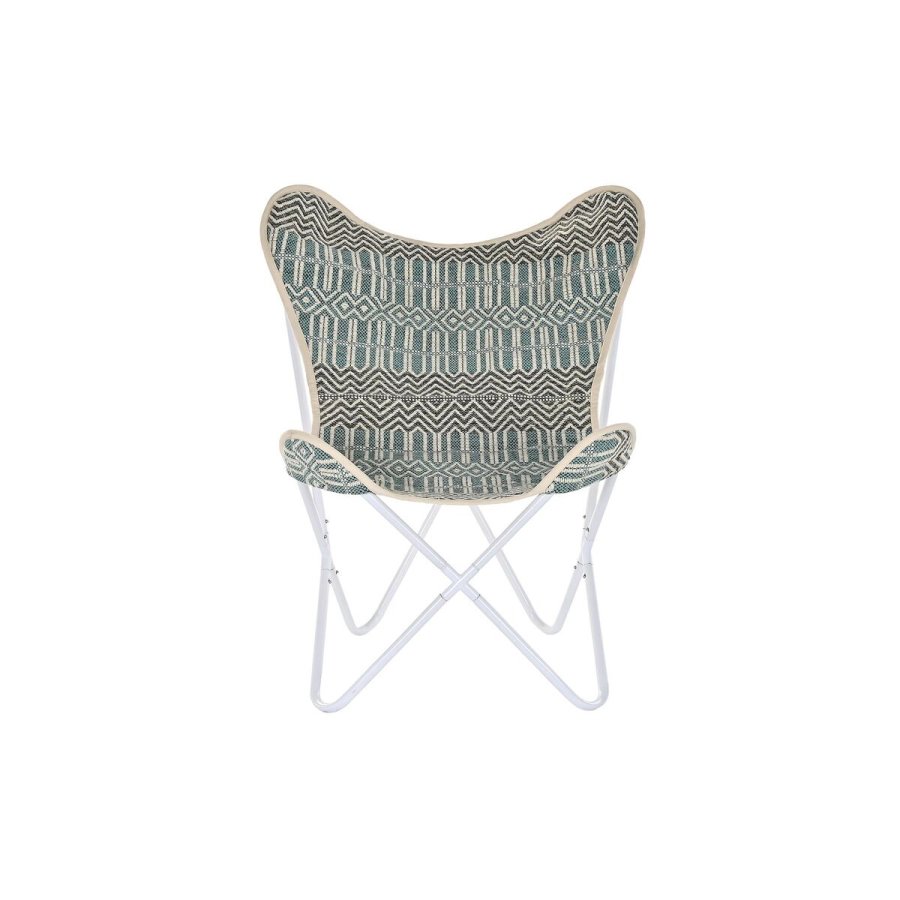 have DKD Home Decor Bl Hvid Grn Jern 74 x 65 x 90 cm #3