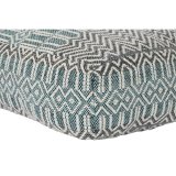 Pude DKD Home Decor Gulv Striber Bl Polyester Bomuld Mint Aluminium Hvid Grn (60 x 60 x 25 cm) #3