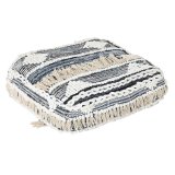 Pude DKD Home Decor Gulv Sort Striber 60 x 60 x 25 cm #1