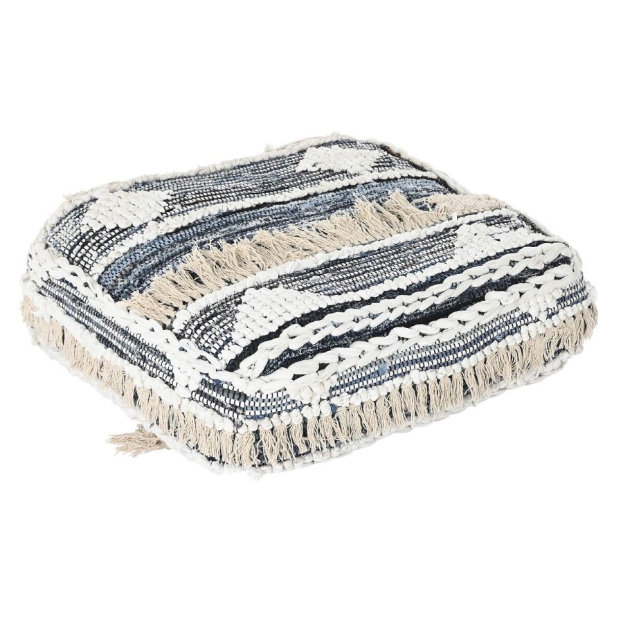 Pude DKD Home Decor Gulv Sort Striber 60 x 60 x 25 cm #1