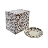 Tekande DKD Home Decor Leopard Krystal Porceln Brun Gennemsigtig Hvid (2 enheder) #7