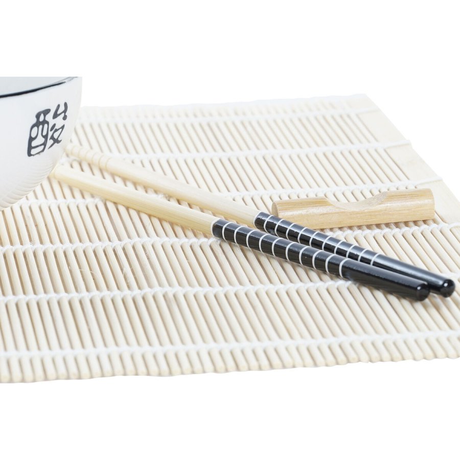 Sushi-st DKD Home Decor Bambus Stentj Hvid Orientalsk 14,5 x 14,5 x 31 cm (16 Dele) #7