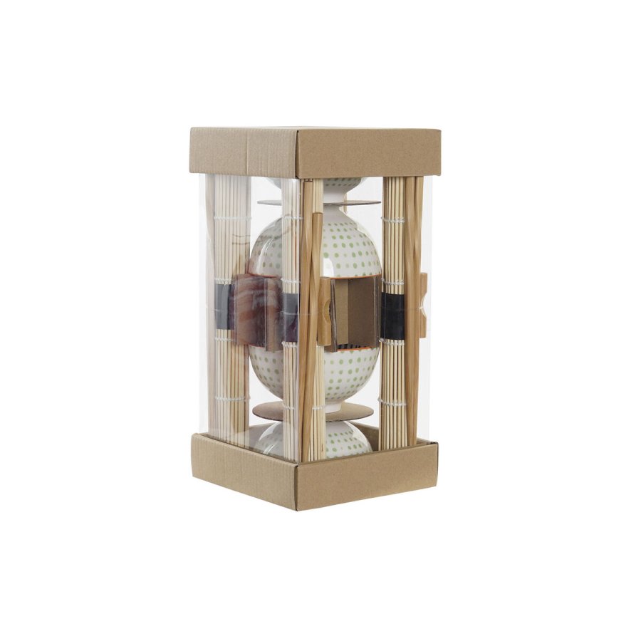 Sushi-st DKD Home Decor 14,5 x 14,5 x 31 cm Bl Hvid Stentj Orientalsk (16 Dele) #10