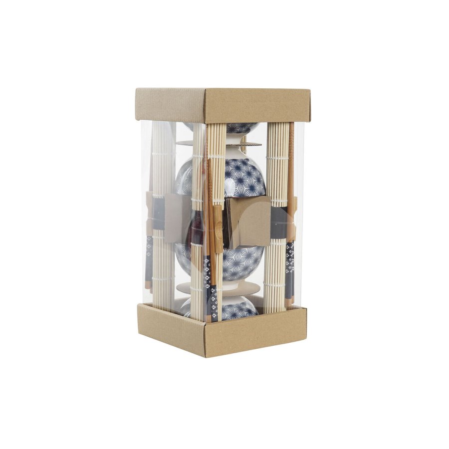 Sushi-st DKD Home Decor 14,5 x 14,5 x 31 cm Bl Stentj Orientalsk (16 Dele) #10