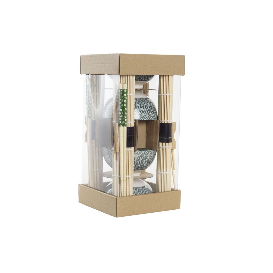 Sushi-st DKD Home Decor 14,5 x 14,5 x 31 cm Grn Stentj Orientalsk (16 Dele) #10