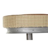Taburet DKD Home Decor Slvfarvet Metal Lys brun Spanskrr (44 x 41 x 82 cm) #9