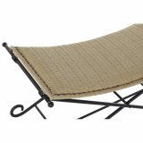Stol DKD Home Decor   Sort Metal Lys brun Spanskrr (94 x 49 x 44 cm) #5