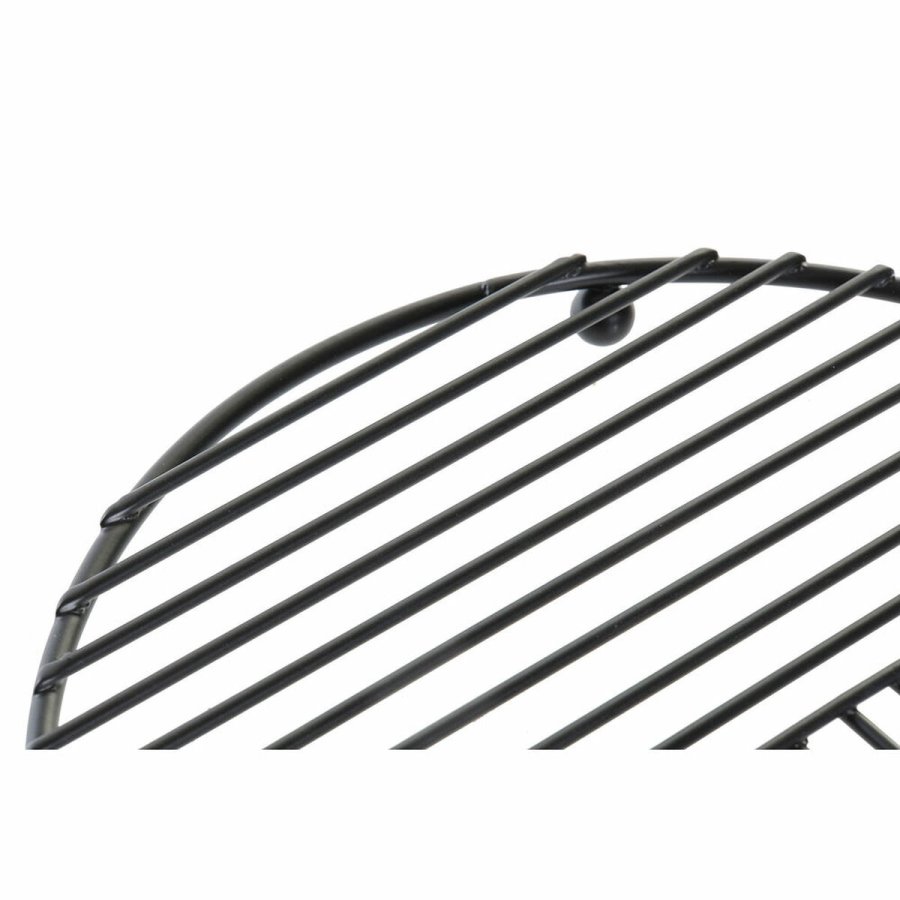 Dkkeserviet DKD Home Decor rist Sort Metal 20 x 20 x 1,5 cm #4