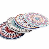 Varmebrikker DKD Home Decor Mandala 4 enheder (10,8 x 10,8 x 0,7 cm) #10