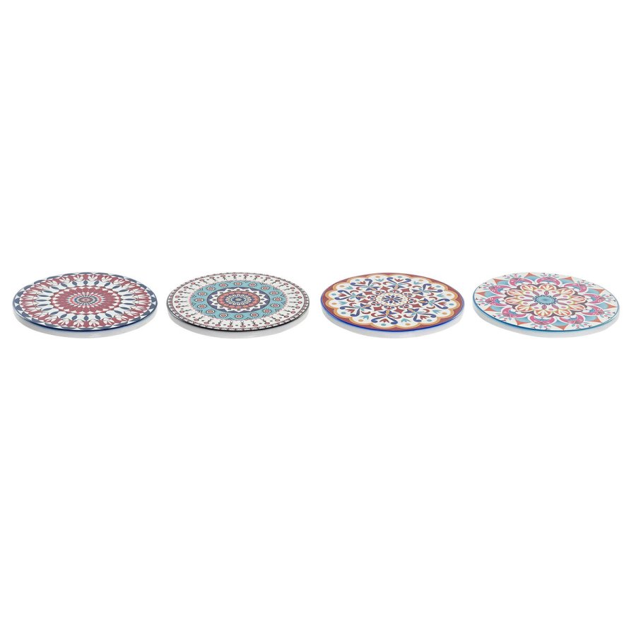 Varmebrikker DKD Home Decor Mandala 4 enheder (10,8 x 10,8 x 0,7 cm) #7