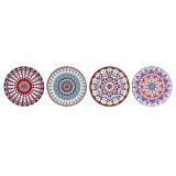 Varmebrikker DKD Home Decor Mandala 4 enheder (10,8 x 10,8 x 0,7 cm) #1