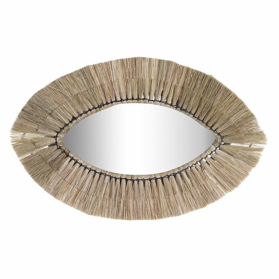 Vgspejl DKD Home Decor Natur Bali 54 x 3 x 34 cm #1