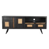 mbler DKD Home Decor Sort Spanskrr Mangotr (145,5 x 40,5 x 60 cm) #2
