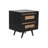 Natbord DKD Home Decor Sort Natur Spanskrr Mangotr 50 x 40 x 55 cm #1