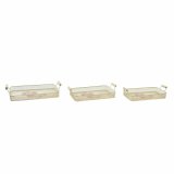 Bakkest DKD Home Decor Pink Metal Aluminium 8 cm 40 x 21 x 8 cm (3 enheder) #1