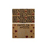 Drmtte DKD Home Decor Rd Sort Brun Gummi 2 enheder Urban Kokosnd Fiber (60 x 40 x 1,5 cm) #1